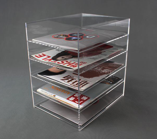 Acrylic Counter Magazine Tray